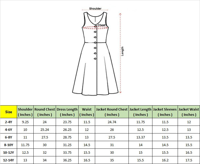 Pspeaches Girls Blue & Pink Floral Printed Cotton Fit & Flare Dress with Shrug (SKU-IW-BLUEPINKLEHRIYA)