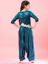 Girls Printed Basic Jumpsuit (IW-BLUESATINDOT)