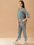 Girls Printed Pure Cotton Shirt with Trousers (IW-CHEVRONSET)