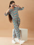 Girls Printed Pure Cotton Shirt with Trousers (IW-CHEVRONSET)