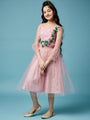 Girls Embellished Cotton Dress (IW-FLORALEMBROIDERY)