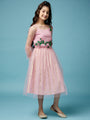 Girls Embellished Cotton Dress (IW-FLORALEMBROIDERY)