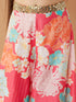 Girls Floral Printed Pure Cotton Top with Palazzos (IW-FLORALMAGENTA)