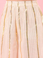Girls Striped Palazzos (IW-GOLDENLUREX)