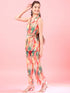 Girls Printed Top with Trousers (IW-GREENMULTI)