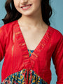 Floral Printed A-Line Cotton Midi Dress (IW-LUREXJAAL)