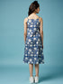 Girls Floral Printed Midi Cotton Dress With Schiffli Tie-Up Shrug (IW-MAGENTACAPE)