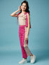 Girls Floral Printed Pure Cotton Top with Trousers (IW-MAGENTAIKKAT)