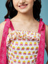 Girls Floral Printed Pure Cotton Top with Trousers (IW-MAGENTAIKKAT)
