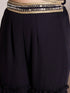 Girls V-Neck Top with Palazzos (IW-NAVYGGTCORD)