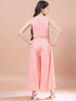 Girls Striped Basic Jumpsuit with Embellished (IW-PEACHJUMPSUIT)