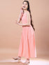 Girls Striped Basic Jumpsuit with Embellished (IW-PEACHJUMPSUIT)