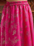 Pspeaches One Shoulder Floral Printed Top With Skirt & Waist Belt (IW-PINKFOILGGT)