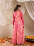 Girls Ethnic Motifs Print Maxi Dress (IW-WHITEBANARSICAPE)