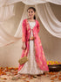 Girls Ethnic Motifs Print Maxi Dress (IW-WHITEBANARSICAPE)