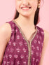 Girls Printed Basic Jumpsuit with Embellished (IW-WINEDOBBY)