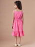 Girls Print Fit & Flare Dress With Shrug (IW-YELLOWBOOTACAPE)