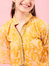 Girls Printed Tunic with Palazzos (IW-YELLOWWHITE)