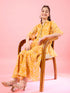 Girls Printed Tunic with Palazzos (IW-YELLOWWHITE)