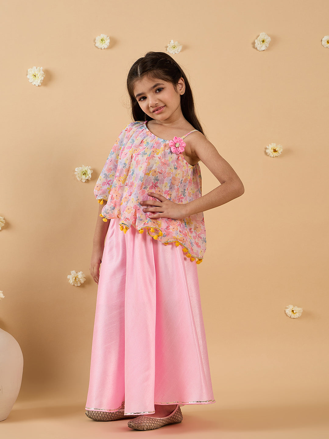 2-Piece Georgette Top & Palazzo Set (IW25005803)