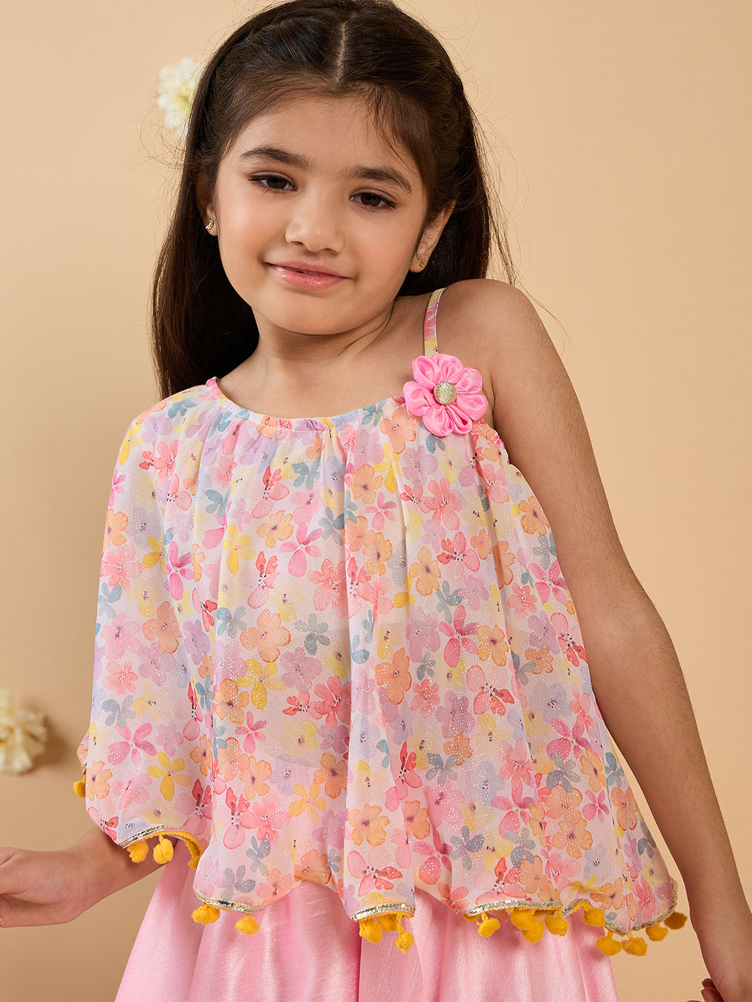 2-Piece Georgette Top & Palazzo Set (IW25005803)