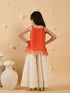 2-Piece Red & White Top & Palazzo Set (IW25006004)
