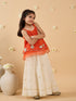 2-Piece Red & White Top & Palazzo Set (IW25006004)