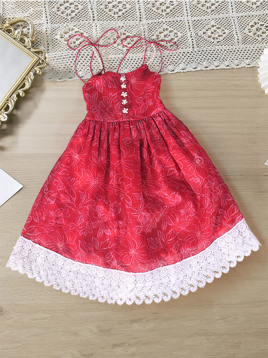 Pspeaches Magenta Kota Dress (IW25010408)
