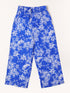 White & Blue Cotton Top & Palazzo Set (Iw25014610)