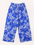 White & Blue Cotton Top & Palazzo Set (Iw25014610)