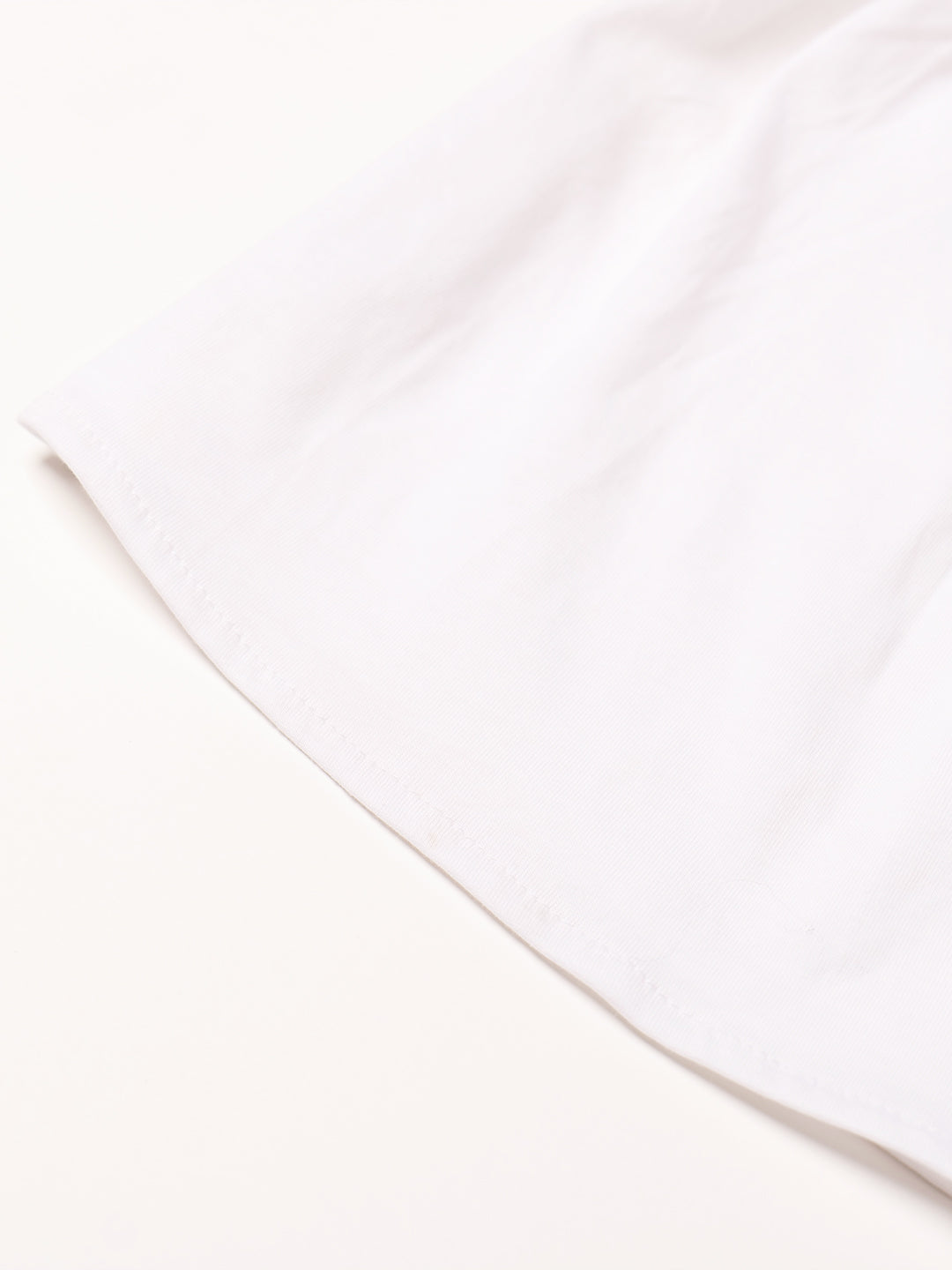 White & Blue Cotton Top & Palazzo Set (Iw25014610)