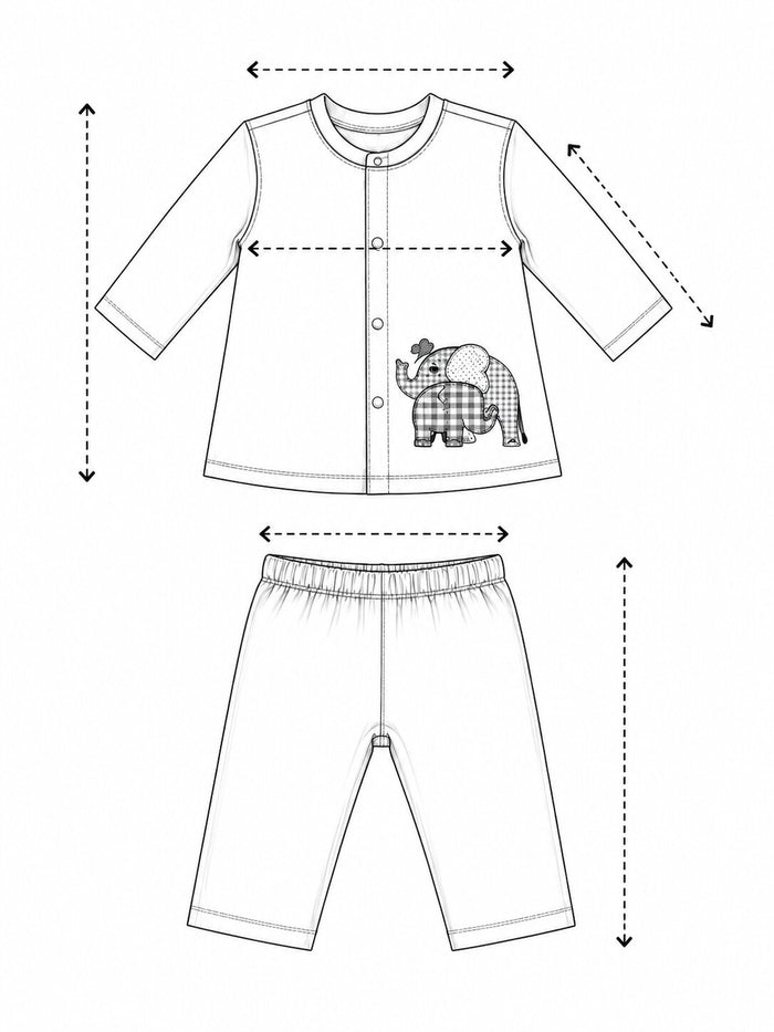 Pspeaches Baby Boy Peach Ethnic Solid Rib Straight Fit Top With Pant Set ( Sku-Inb-S-Coordpink ) size chart