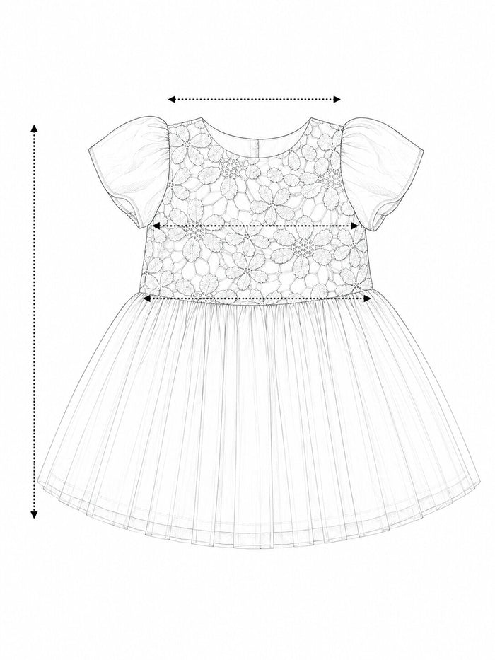 Pspeaches Baby Girl Baby Pink Ethnic Floral Taffeta Flared Dress ( Sku-Ing-D-Cottonnetdress ) size chart