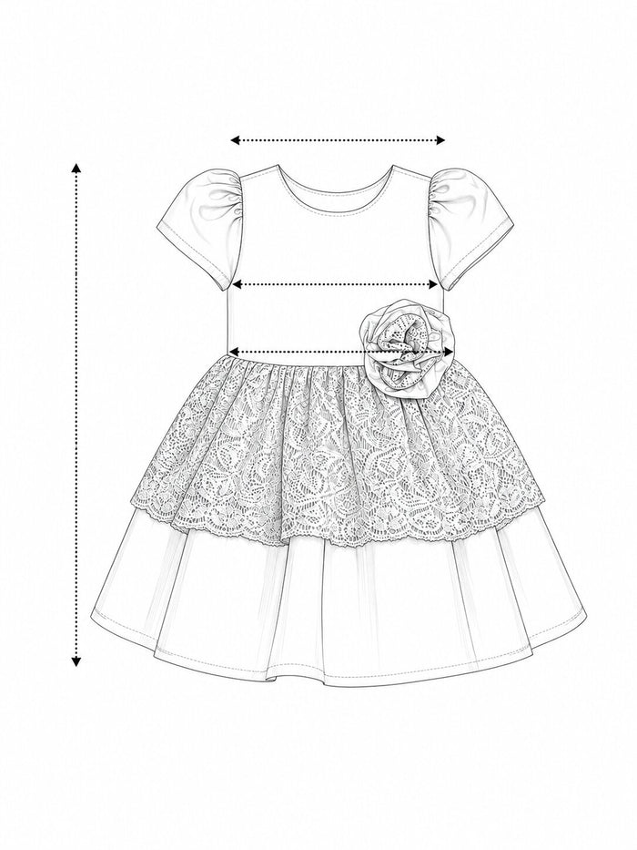Pspeaches Baby Girl Magenta Ethnic Solid Taffeta Flared Dress ( Sku-Ing-D-Magentalacedress ) size chart