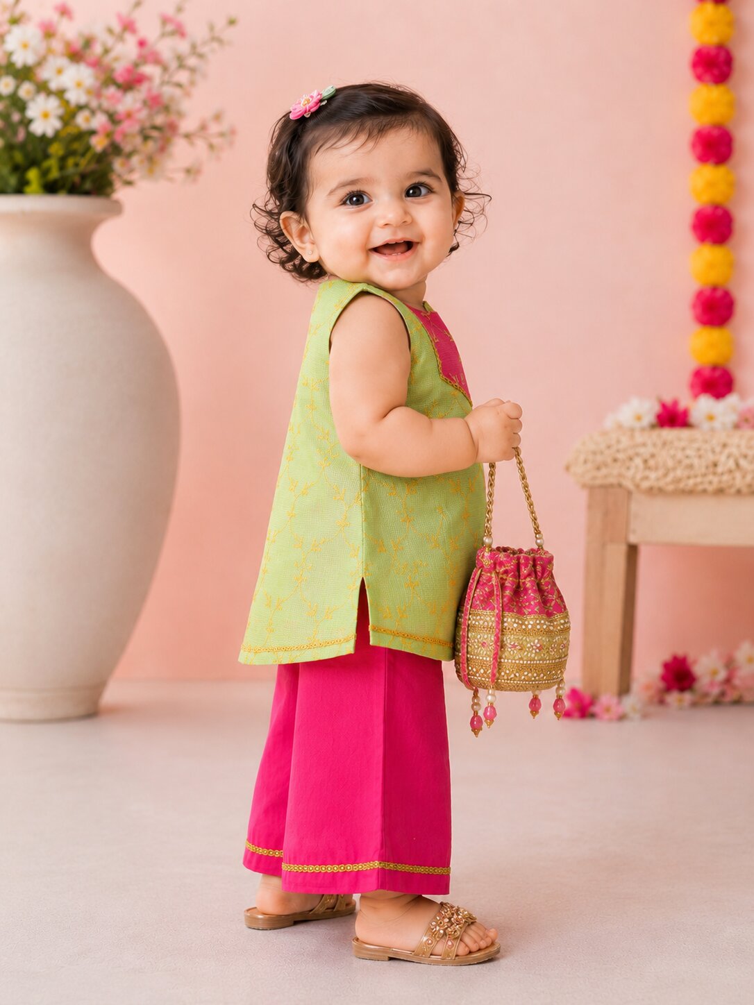 Pspeaches Baby Girl Mint Green