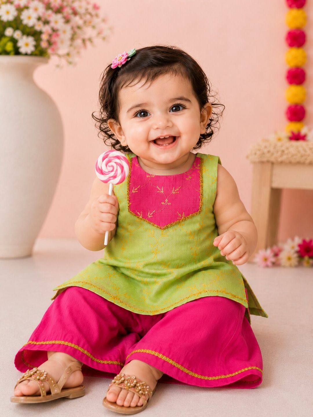 Pspeaches Baby Girl Mint Green