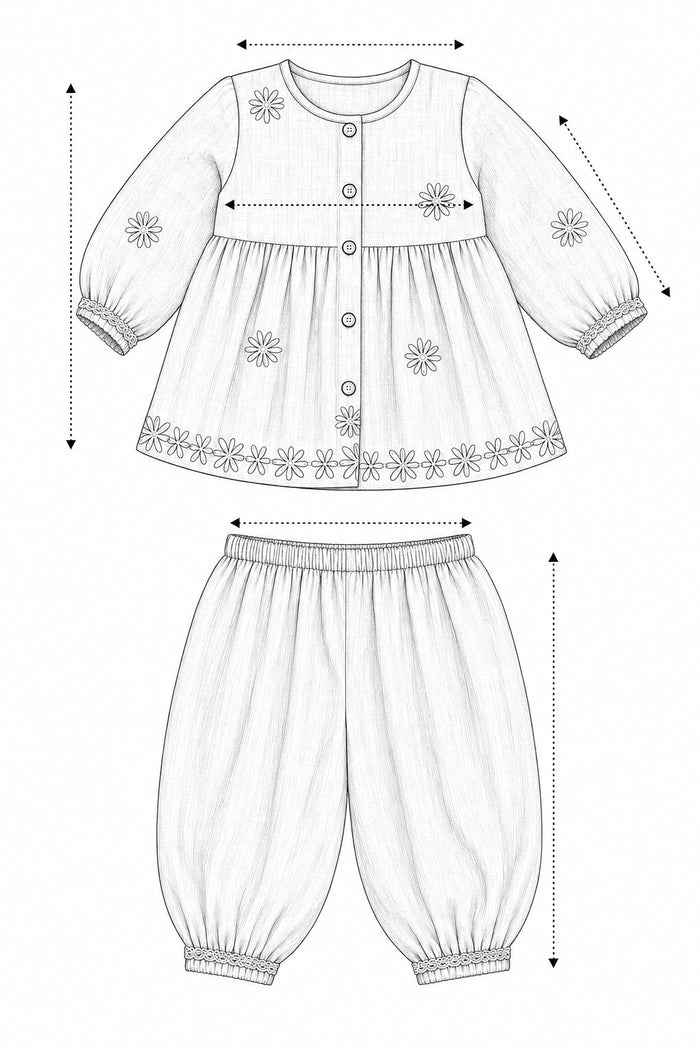 Pspeaches Baby Girl Magenta Ethnic Solid Silk Asymmetric Kurta With Pant ( Sku-Ing-Ks-Magentaembsilk ) size chart
