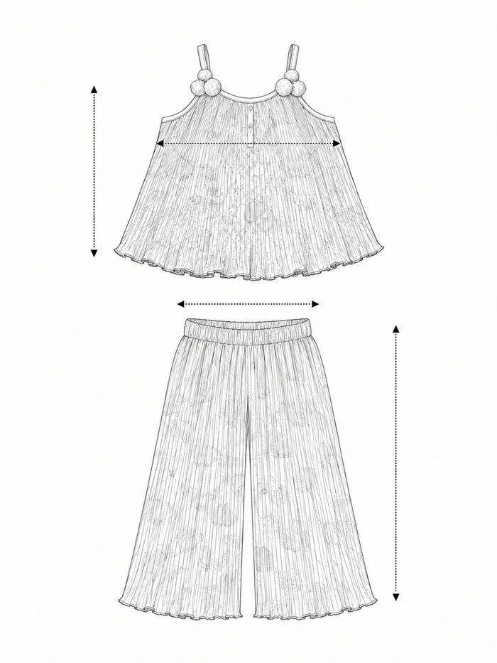 Pspeaches Baby Girl Multi Ethnic Multi Pleated Georgette A-Line Top With Pant Set ( Sku-Ing-S-Pleatedpeach ) size chart