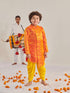 Boys Ethnic Motifs Regular Kurta With Dhoti Pants (KP-BANGLORIORANGE)