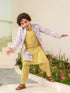 Boys Ethnic Motifs Printed Pure Cotton Kurta with Pyjamas & Nahru Jacket (KP-BLACKSTRIPE)