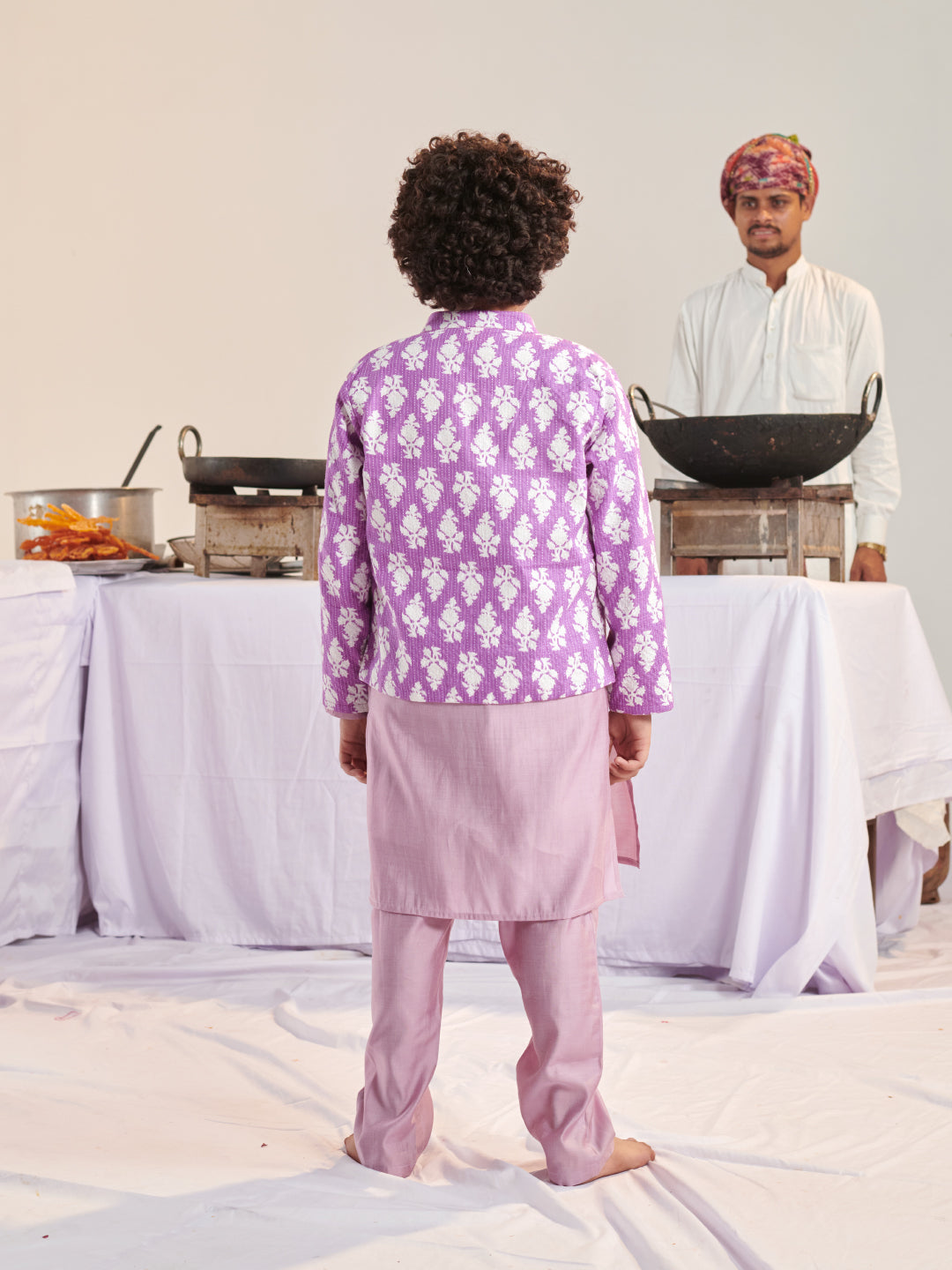Boys Regular Kurta With Pyjamas (KP-DOBBY)