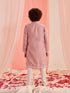 Boys Floral Embroidered Regular Kurta With Pyjamas (KP-DUSTYPINK)