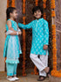Boys Mandarin Collar Ethnic Motifs Printed Regular Kurta With Pyjamas (KP-FIROZIBOOTA)