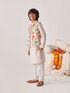 Boys Printed Regular Kurta With Pyjamas (KP-FLORALJACKET)