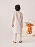 Boys Printed Regular Kurta With Pyjamas (KP-FLORALJACKET)