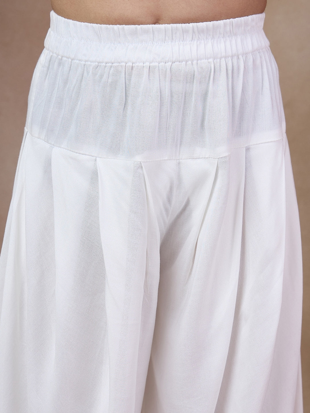 Boys Mandarin Collar Floral Printed Regular Kurta With Salwar (KP-GREENSHELL)