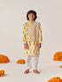 Boys Floral Printed Regular Kurta With Pyjamas (KP-GREYYELLOWJAAL)