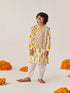 Boys Floral Printed Regular Kurta With Pyjamas (KP-GREYYELLOWJAAL)