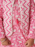 Boys Floral Printed Regular Kurta With Pyjamas (KP-JAALZIGZAG)