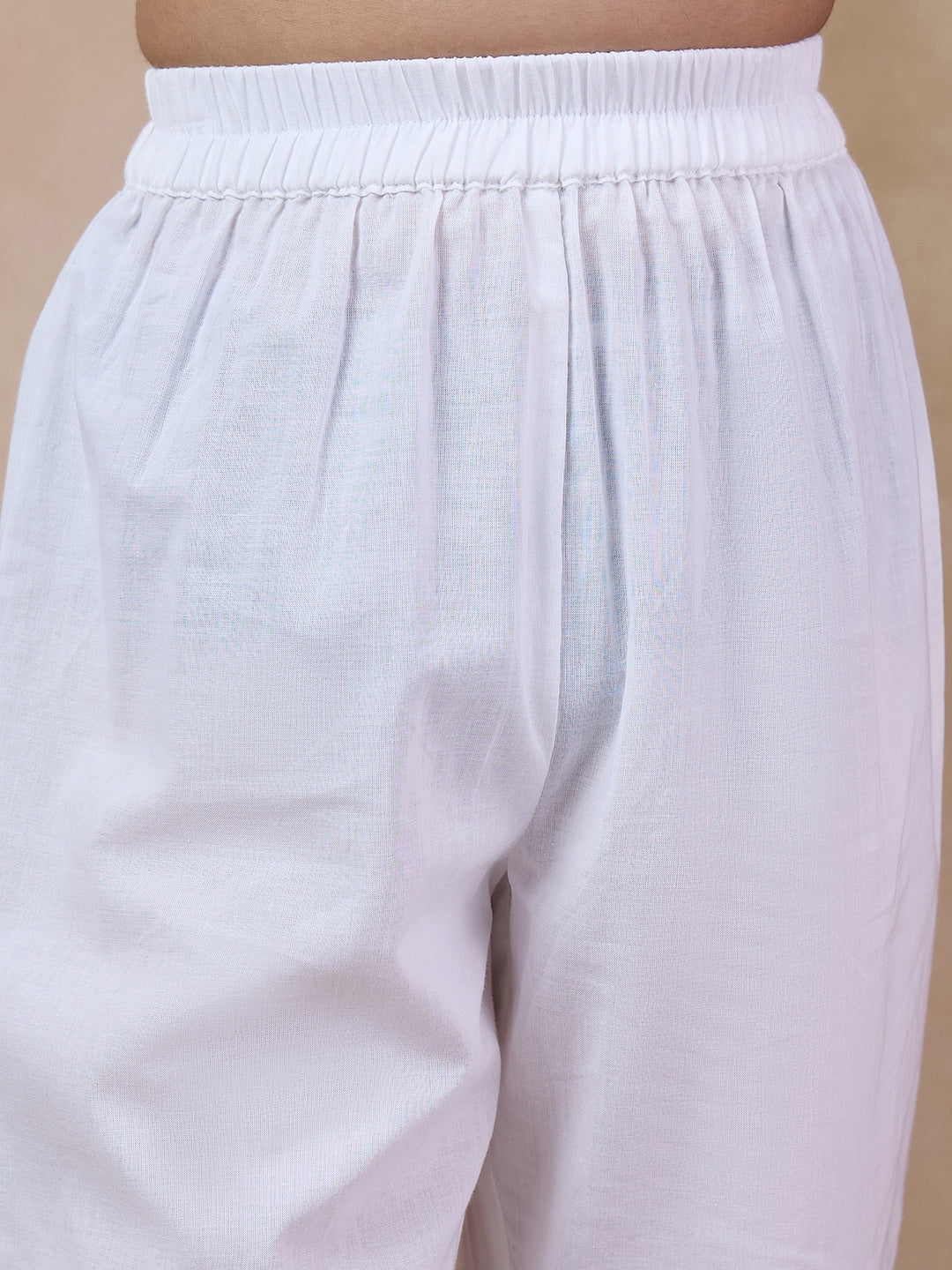 Boys Yoke Design Band Collar Straight Kurta With Pyjamas (KP-LEMONPINTUCKS)